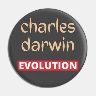 Charles Darwin Evolution Pin