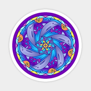 Dolphin Mandala Magnet