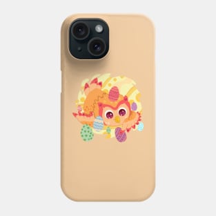 The little cute orange owl with pattern-for Men or Women Kids Boys Girls love owl Phone Case