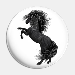 Black Horse in kind Pin