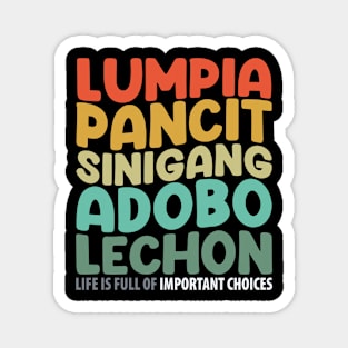 Filipino Food Philippine Lumpia Pancit Sinigang Adobo Lechon Magnet