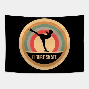 Retro Vintage Figure Skating Gift For Ice Dancers Tapestry