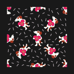 Doodle pattern with dogs T-Shirt