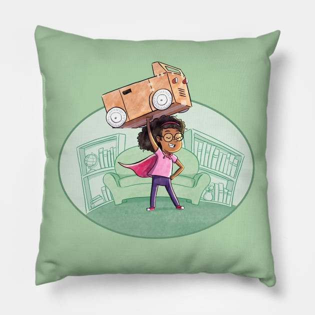 Girl Power Pillow by NashSketches