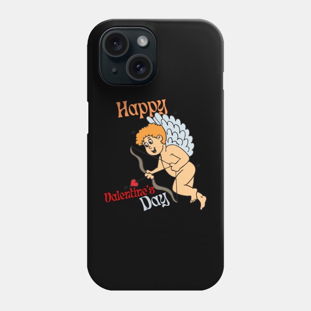 valentines day cupid funny goofy Phone Case by Solomonkariuki 