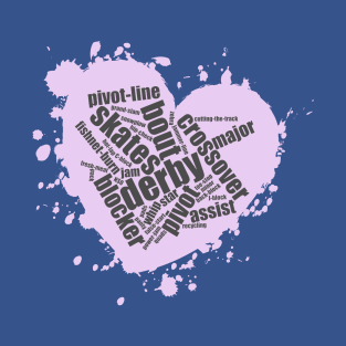 Roller Derby Wordcloud T-Shirt