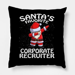 Santas Favorite Corporate Recruiter Christmas Pillow
