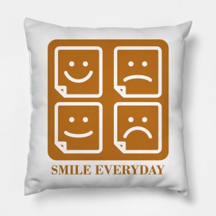 Smile everyday artwork Pillow