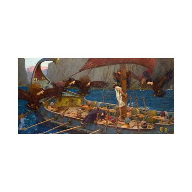 Ulysses and the Sirens by John William Waterhouse by Classic Art Stall