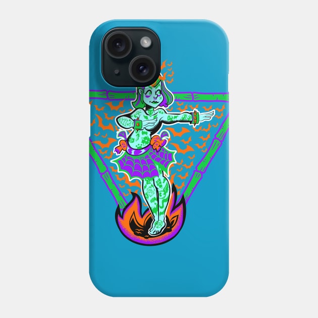 Halloween Hula Dancer Phone Case by mannycartoon