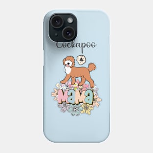 Red and White Cockapoo Mama 4 Phone Case