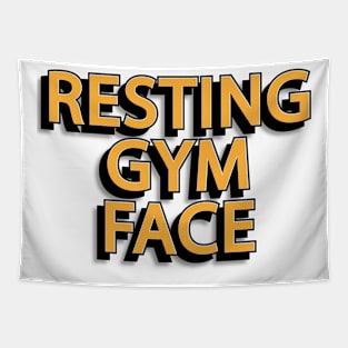 Resting Gym Face Tapestry