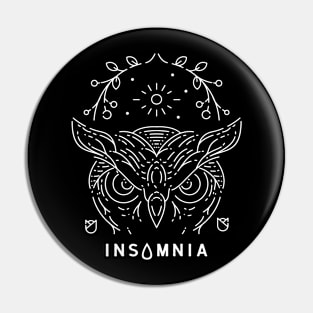 Insomnia Owl Pin