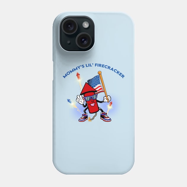 Mommy's Little Firecracker 4th of July Phone Case by WalkingMombieDesign