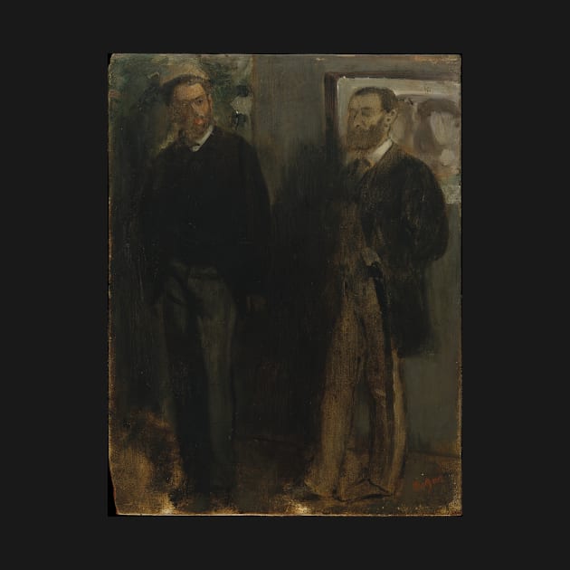 Two Men by EdgarDegas