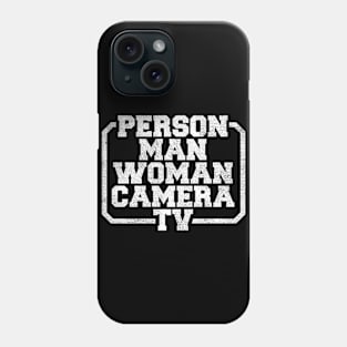 Man Woman Person Camera TV Phone Case