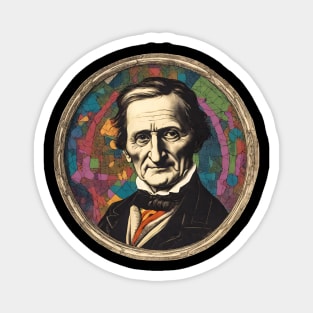 Carl Friedrich Gauss Vintage Colorful Artwork Magnet