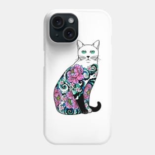 Cat In Lotus Tattoo Phone Case