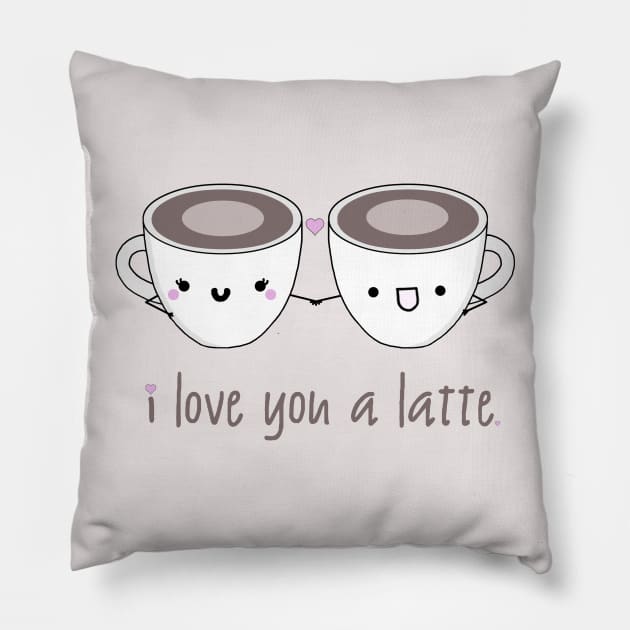 Even Coffee Loves Coffee Pillow by staceyromanart