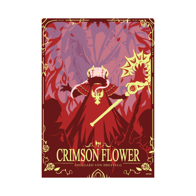 Crimson Flower by SnipSnipArt