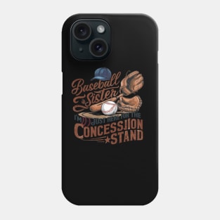 Baseball Sister Funny Baseball Player Phone Case