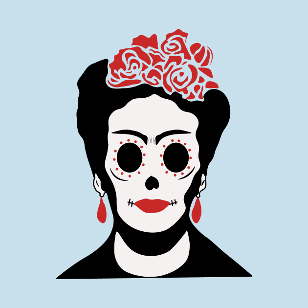 Frida Inspired Mexican Sugar Skull by charlescheshire