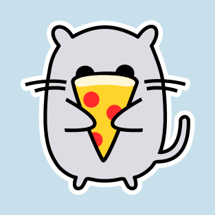 Nom Nom Yummy Pizza Slice Cat T-Shirt