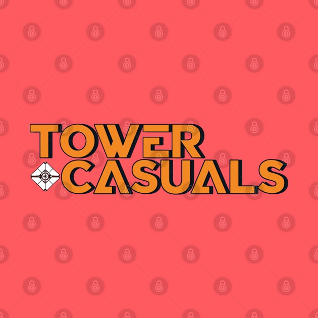 Tower Casuals Logo Orange Blue Blue by Tower Casuals: The Destiny Podcast