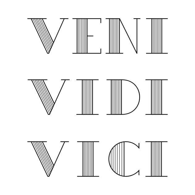 VENI VIDI VICI I came I saw I conquered by podartist