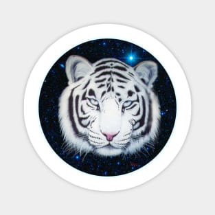 White Tiger Magnet