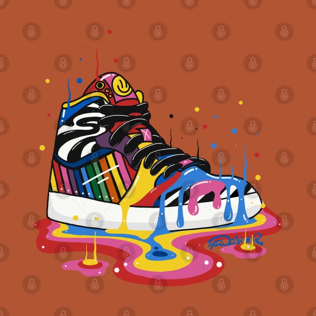 Rainbow Melting Sneaker by ms_wearer