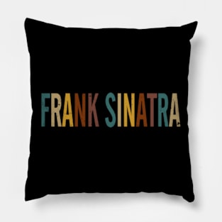 Retro Frank Pattern 80s 90s Birthday Style Colorful Pillow