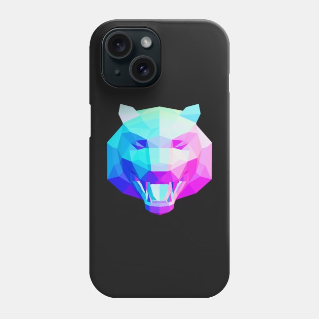 Low Poly Tiger Head (art1) Phone Case by 3DVictory