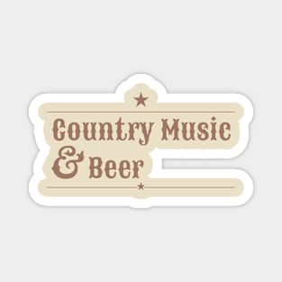 Country Music and Beer Magnet