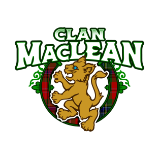 Clan MacLean Cute Baby Lion Rampant Kitten T-Shirt