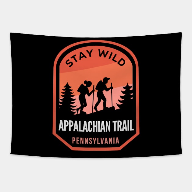 Appalachian Trail Pennsylvania Hiking in Nature Tapestry by HalpinDesign