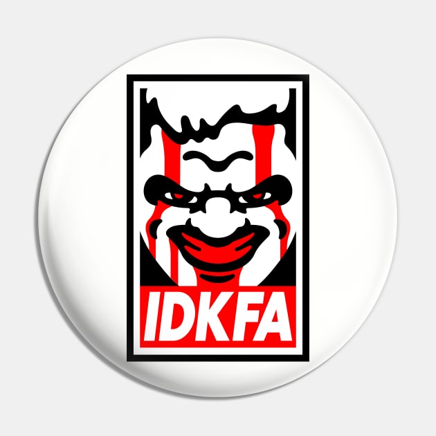 IDKFA Blood Pin by demonigote