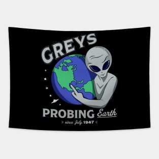 Grey aliens probing Earth since July 1947 Tapestry