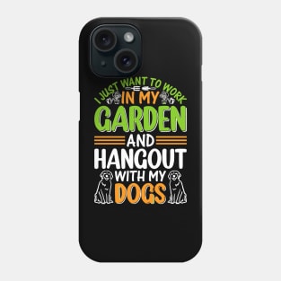 Dog Lover Plant Gardener Garden Gardening Gift Dog Owner Phone Case