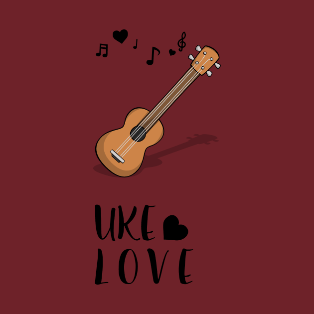 Hawaiian Mahalo Acoustic Uke Ukulele Love Notes by natureguided