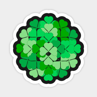 Lucky shamrocks Magnet