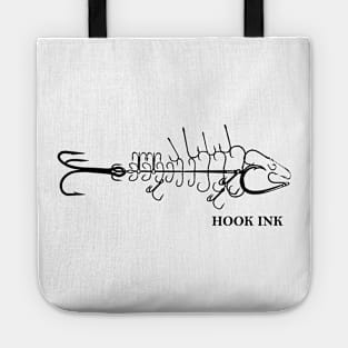 Hook ink Logo fish out of hooks Tote