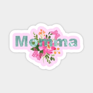 Beautiful Momma Floral Butterfly Design Magnet