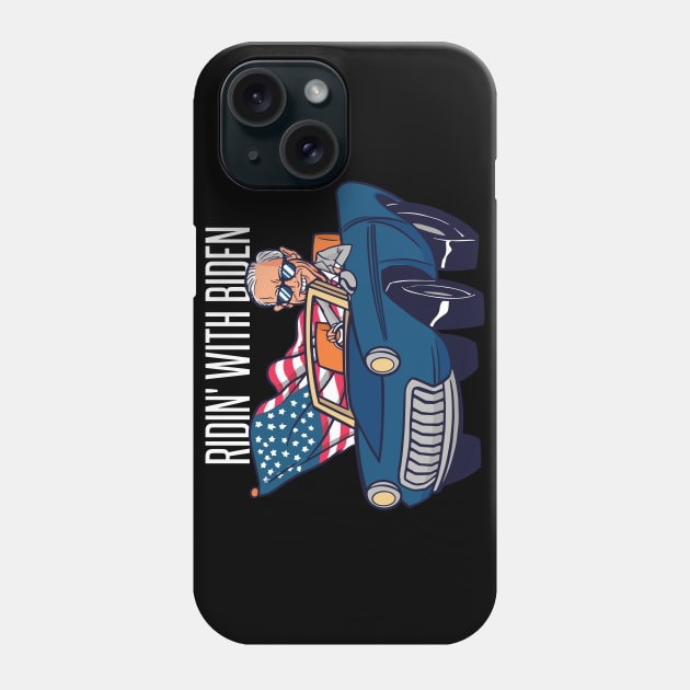 RIDIN' WITH BIDEN Phone Case by madeinchorley