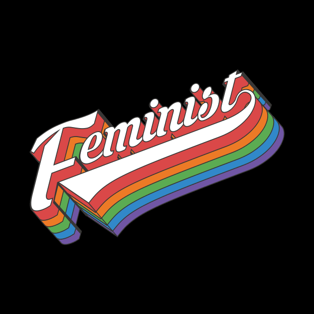 Retro Feminist Feminism 70s Style Vintage by jhnw