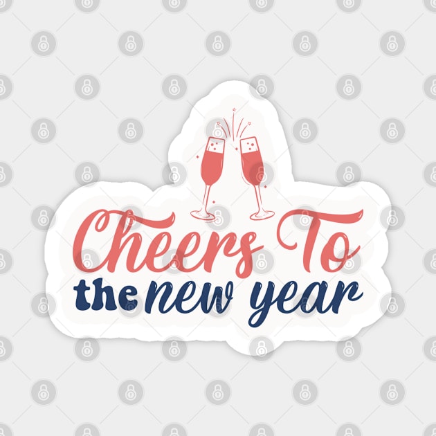 Cheers to the New Year Magnet by MZeeDesigns