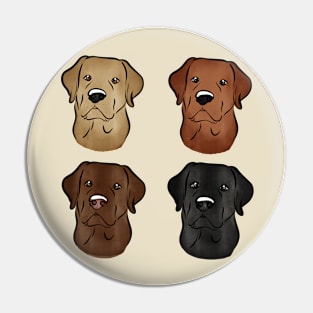 All the Labradors Pin