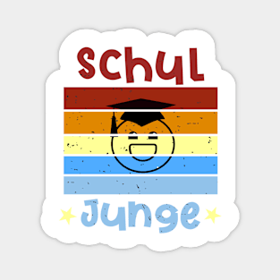 Schuljunge 1. Klasse Smile Schulbeginn T shirt Magnet