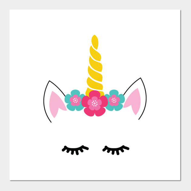 unicorn face unicorn posters and art prints teepublic