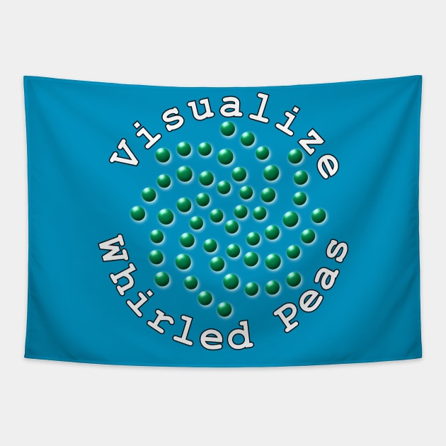 Visualize Whirled Peas Tapestry by NiftyGaloot